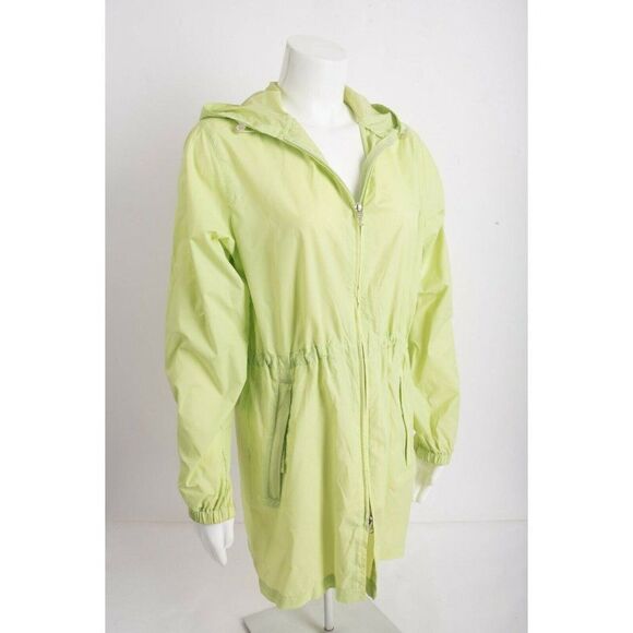 L.L. Bean Womens Windbreaker Jacket S Lime Green Z - Picture 3 of 6